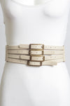 Four Buckle Vintage Stretch Belt.